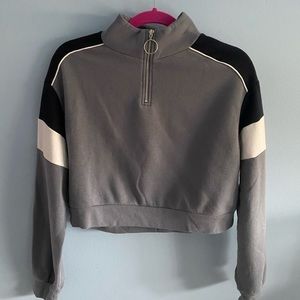 H&M Crop Half-Zip Sweater